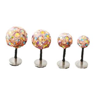 平底 细针 升级版不掉钻耳钉小耳朵钉耳骨钉钛钢不过敏医用钢