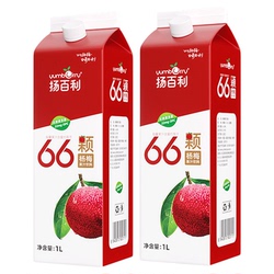 【李佳琦超级年货零食节】扬百利仙居杨梅汁大瓶饮料1L*2瓶过年