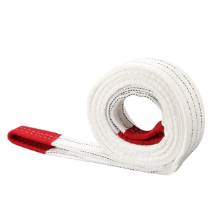 白色起重吊装带5层加厚双扣耐酸洗吊带丙纶吊车模具拖车绳1T15吨