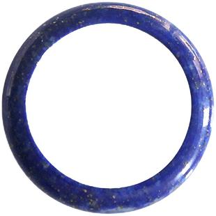 天然青金石戒指 阿富汗帝王青水晶指环 少白少金 一物一图