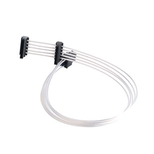 sata一拖二弯头硬盘供电线适用长城全汉利民海韵全模组定制镀银线