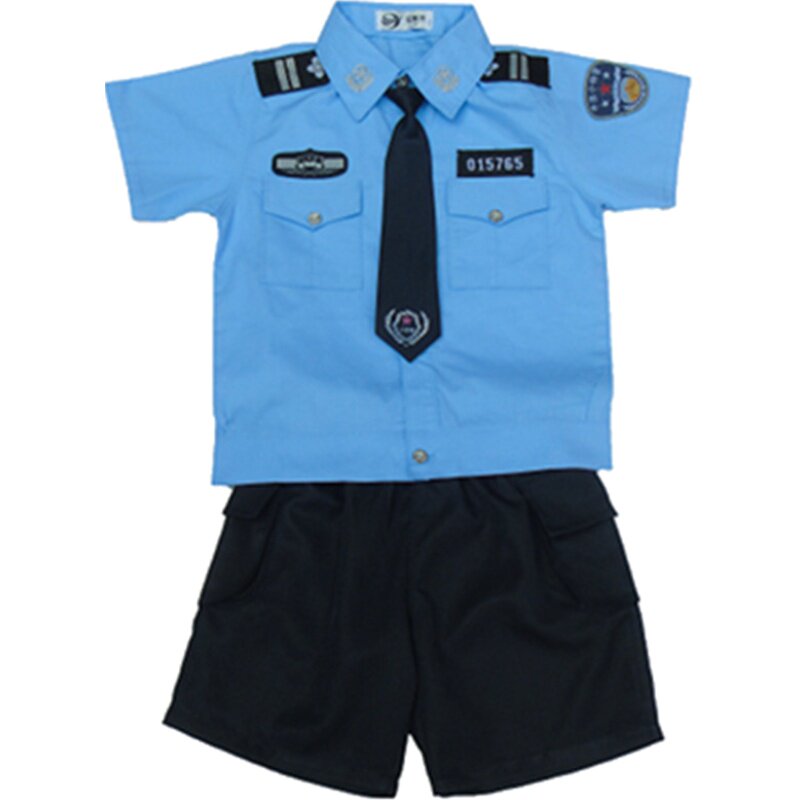 儿童警察服小交警演出服装幼儿园黑猫警长制服小特警套装警官衣服