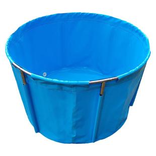 蓄水池锦鲤地缸暂养殖不锈钢圆形刀刮布帆布鱼池加厚带支架子全套