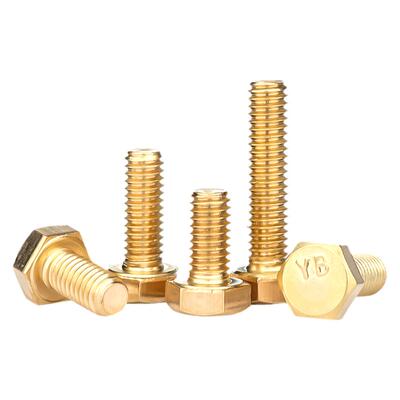 优质黄铜铜外六角螺栓优质开票