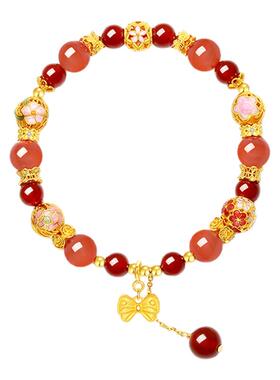 【生日礼物】周大生新中式银手串