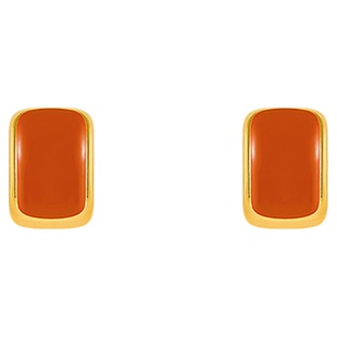 复古美拉德方块耳钉女新款2025爆款轻奢高级气质耳环小众独特耳饰