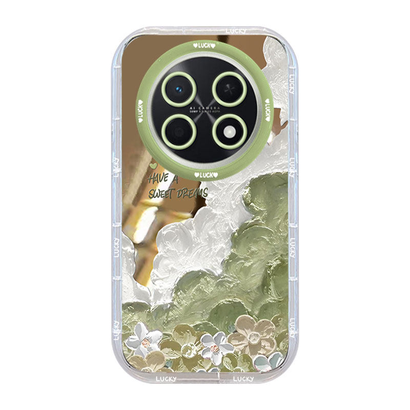 适用华为畅享系列云朵油画涂鸦壳
