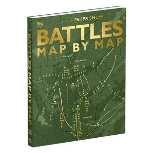 英文原版 Battles Map by Map 军事战役地图 古代世界战场到第二次世界大战战场收录 讲述历史著名战役故事 英文版 进口英语书籍