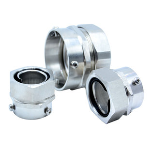 304不锈钢包塑金属软管 卡套式接头 DKJ三柱钢管桥架接头软硬管