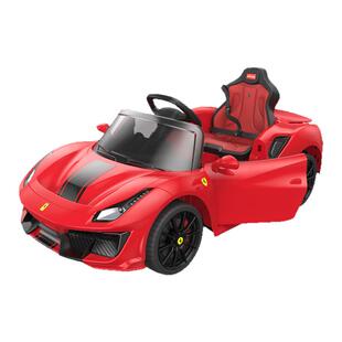 正版法拉利488超跑儿童电动车无级变速充电四轮汽车可遥控可坐人