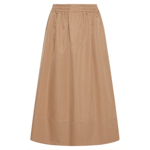 MARELLA 2025秋冬女装中长款A字版型抽褶半身裙3106075402