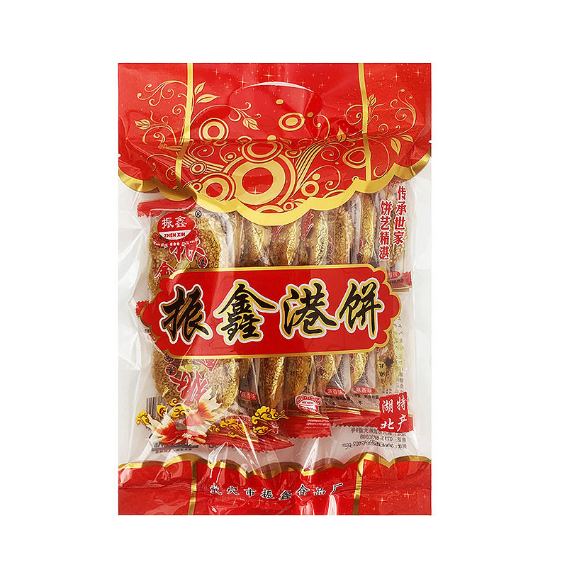 黄石港饼正宗湖北特产传统老式芝麻饼干麻香薄脆馅饼糕点心零食品