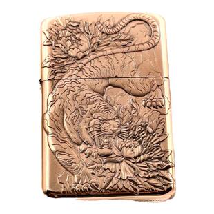 【祝融火具】佐罗902S紫铜浮雕煤油打火机（紫铜内胆）男士创意