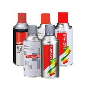 正品三和自喷漆手摇汽车三轮车淮海宗申蓝色修补防锈专用快干油漆