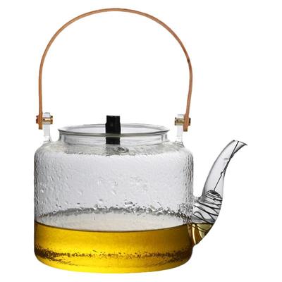 日式提梁玻璃煮水壶透明煮茶壶