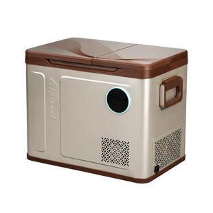 冰虎车载冰箱压缩机制冷双开门冷冻冷藏分区12V24V货车专用小冰箱