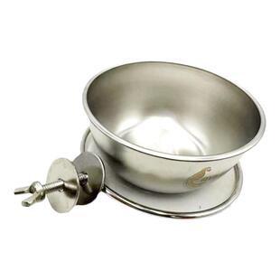 鸟鹦鹉食盒鸟用不锈钢碗虎皮牡丹玄凤喂食器防咬翻食杯304食品级