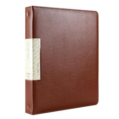 活页资料册文件夹皮质四孔可拆卸