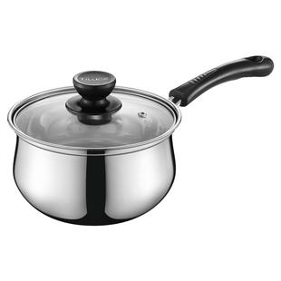 304不锈钢奶锅宝宝婴儿辅食小锅无涂层煮面泡面锅牛奶家用煮汤锅