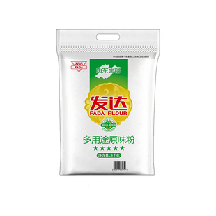 山东发达多用途原味粉中筋面粉10斤装小麦油条花卷烧饼发面家用