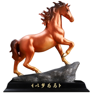 戴玉堂陶瓷以梦为马 马年春节送礼乔迁祝福客厅桌面家居装饰摆件