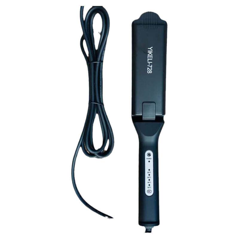 易科力专业用发廊烫发器剪刀型直发器不伤发负离子玉米须电夹板