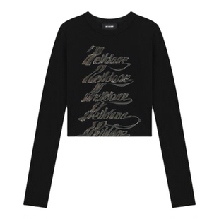 WE11DONE26春季新品女士经典字母Logo长袖T恤休闲时尚日常潮流