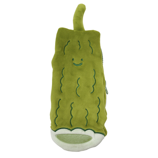 雨过山原创精品苦瓜毛绒笔袋可爱搞怪文具袋可爱苦哈哈大学生笔盒