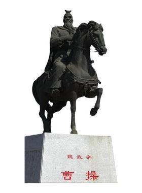 骑马大型古代园林景观人物雕塑