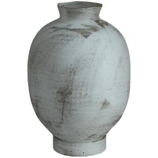 侘寂风北欧ins窄口花瓶高级感复古粗陶花器客厅水培插花民宿装饰