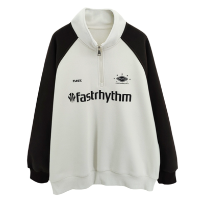 乔迪丹娜冬季拼色一体绒立领卫衣