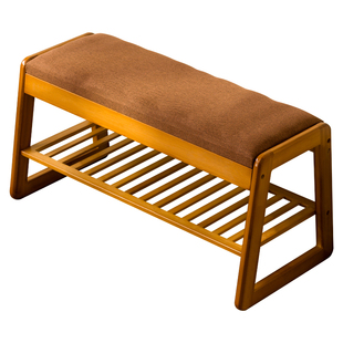 换鞋凳家用入户穿鞋凳鞋柜坐凳一体鞋架进门口可坐凳子软包实木