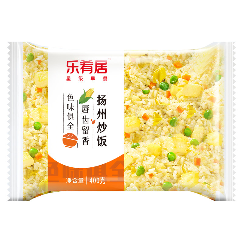 乐肴居炒饭扬州炒饭400g广式腊味炒米饭蛋炒饭微波半成品加热即食
