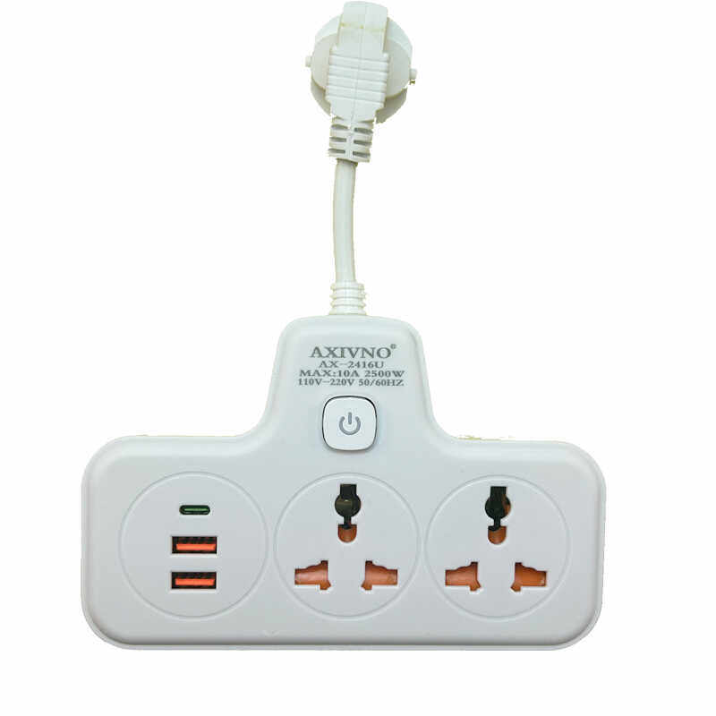 一转三插座usb+type-c排插座港版美标快充电面板转换器插头接线板