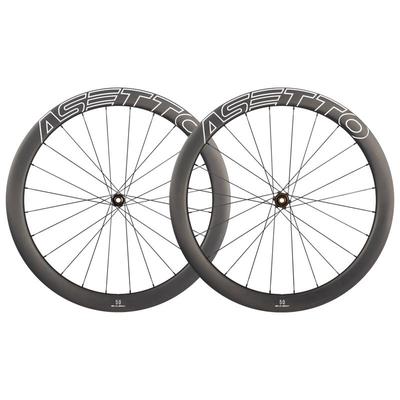 ASETTO BASIC轻量碳纤维轮组公路自行车碟刹圈刹T800碳刀轮毂700C