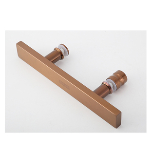 304玻璃门拉手不锈钢方管黑色淋浴房把手浴室小拉手推拉门孔距145