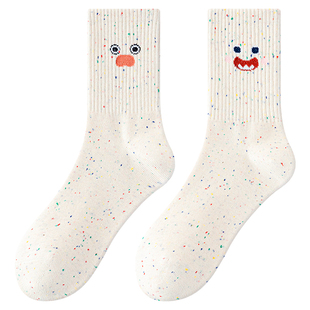 袜子女童纯棉中长筒春秋冬季2025新款爆款冬天可爱初中生大童女款