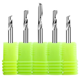 3.175-12MM进口铝用单刃铣刀铝合金板材切割专用刀CNC雕刻机刀具