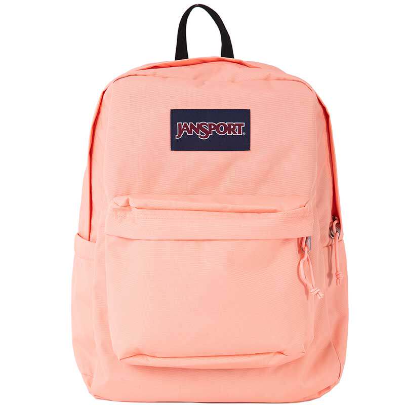 JanSport25年新款樱桃粉橘粉女校园书包轻便旅行包简约通勤电脑包