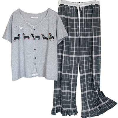 小熊家家居服套装女春秋