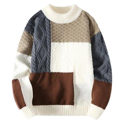 冬季加厚款半高领打底针织衫