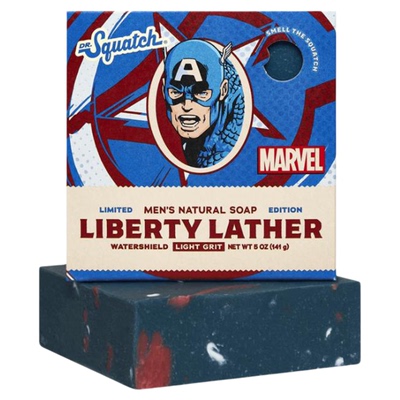 Dr. Squatch-Marvel漫威限量联名款美国队长雷神天然香皂除臭棒