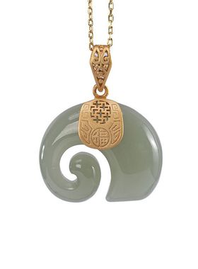 小象天然纯银民族风挂件项链吊坠