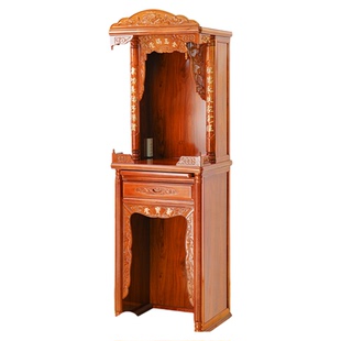 神龛新中式立柜财神爷摆放柜子神台供桌佛台家用现代风格菩萨供奉