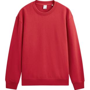 GXG男装 年系列红色圆领卫衣 24年春季品GFX13102101