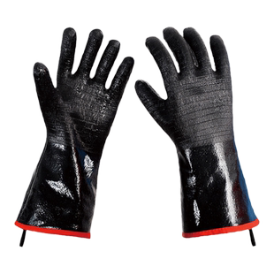 氯丁胶手套耐高温工业阻燃隔热烧烤防火阻燃防烫防护手套500度