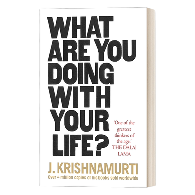 活出自在 英文原版 What Are You Doing With Your Life 发现内心的平和之美 克里希那穆提 英文版 进口英语原版书籍