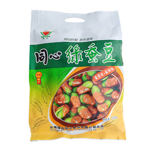 云南土特产同心保山小绿豆透心蚕豆休闲零食袋装素香麻辣520g粗粮