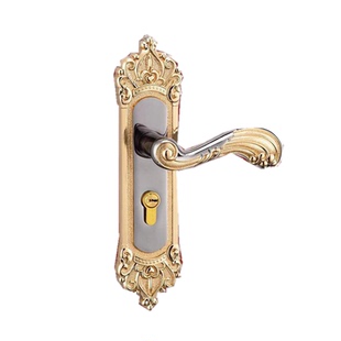 轴承房间门锁具卧室内执手家用五金钢实木欧式双舌换锁仿古小50锁