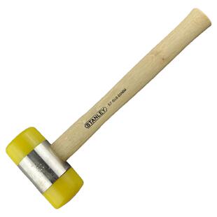 史丹利安装锤工业级橡胶锤实心胶锤多功能高强度敲打锤家装工具